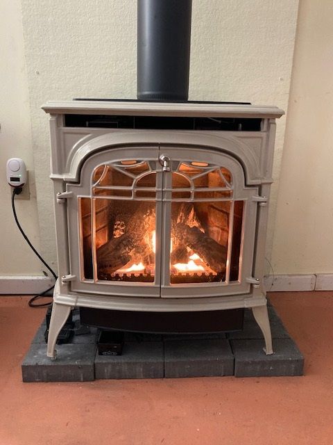 Basement propane stove